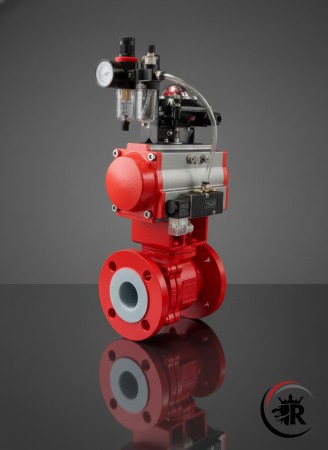 Actuated PFA Lined Ball Valve Actuated PFA Lined Ball Valve
