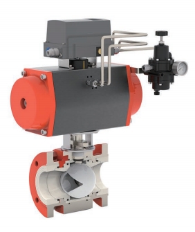 Ceramic V Control Ball Valve Ceramic V Control Ball Valve