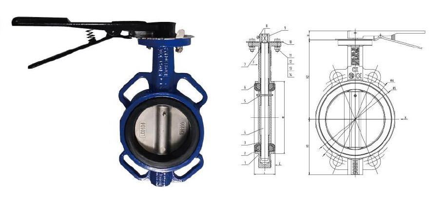 Lever Wafer Butterfly Lever Wafer Butterfly