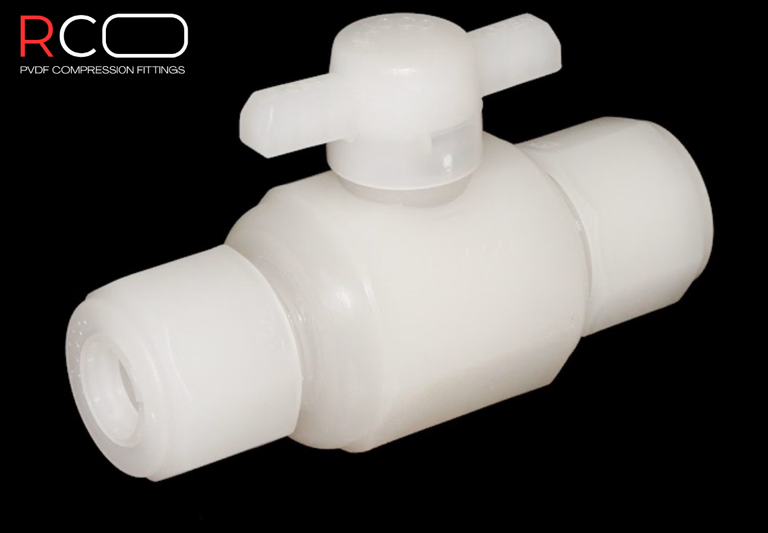 PVDF Ball Valve tube fitting PVDF Ball Valve tube fitting